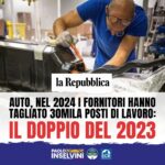 Automotive: 30.000 posti di lavoro tagliati